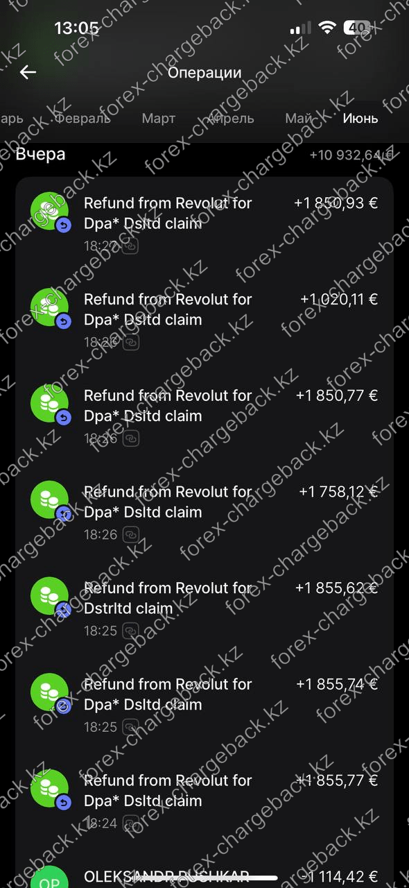 Возврат из Кауво Капитал (cauvocapital.com) - 17 728,97 EUR