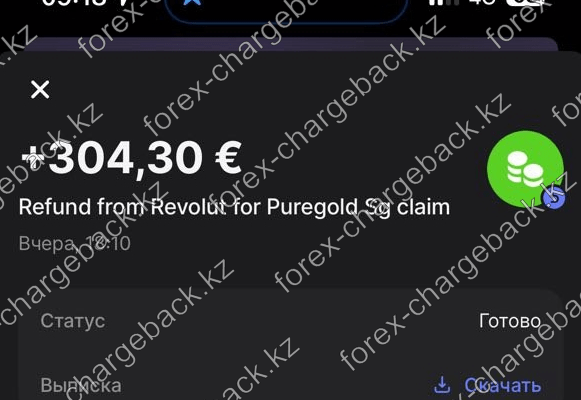 Возврат от мошенников Cauvo Capital - 304,3 EUR