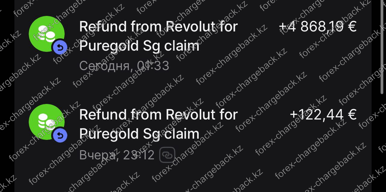 4 990,63 EUR - возврат от мошенников Cauvo Capital