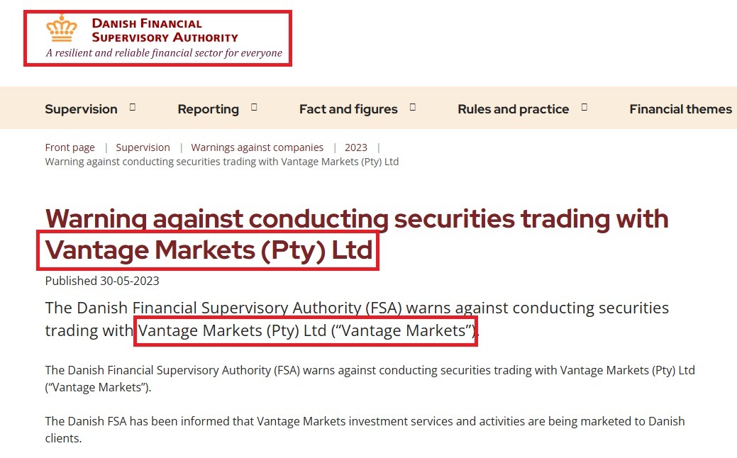 Vantage Markets.Число обвинений в мошенничестве растет