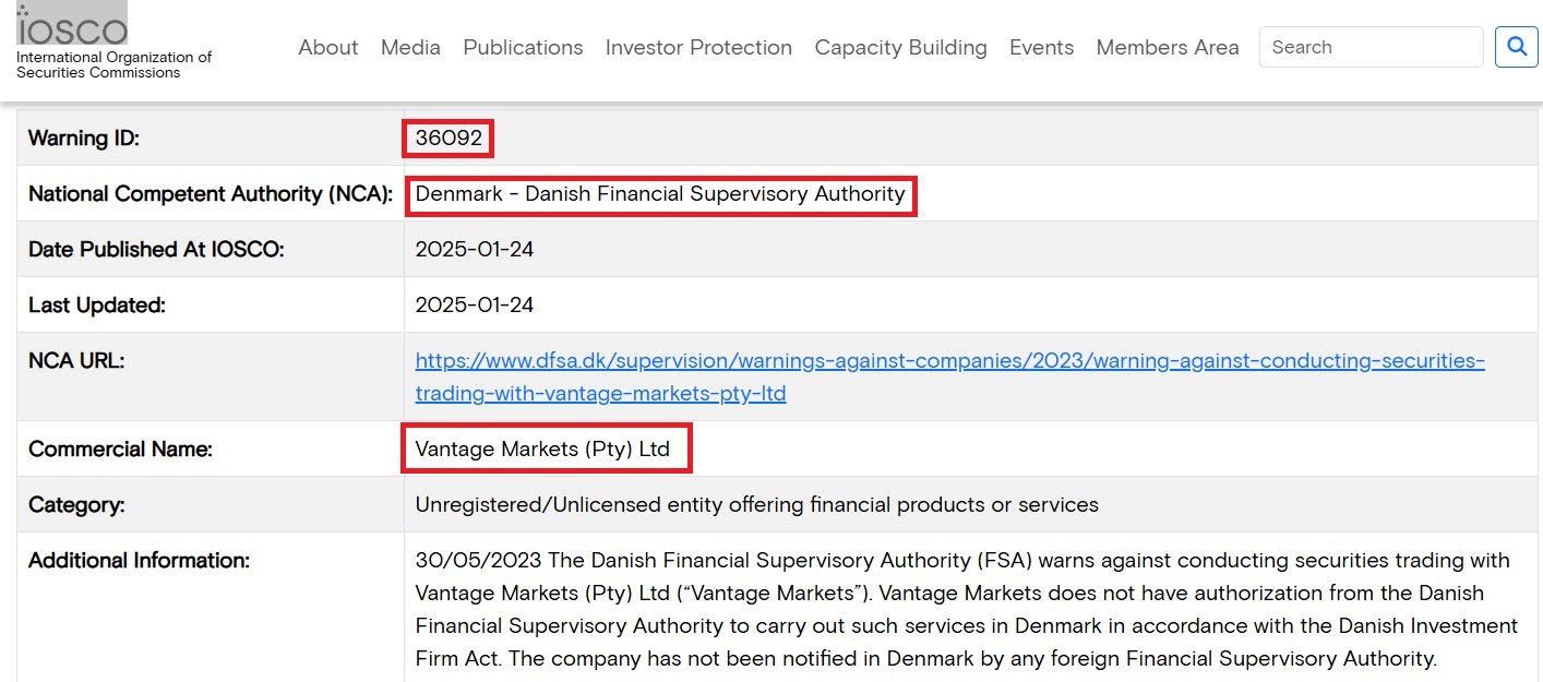 Vantage Markets.Число обвинений в мошенничестве растет