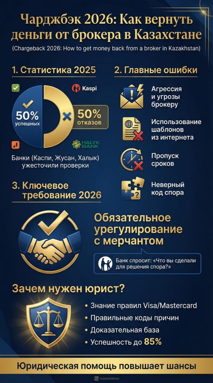 Как подать чарджбэк к брокеру в 2026 году?