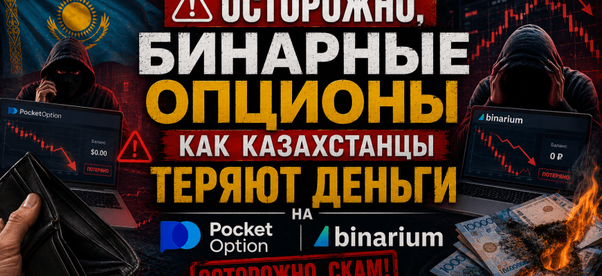 Бинарные опционы в Казахстане — мошенничество Pocket Option и Binarium